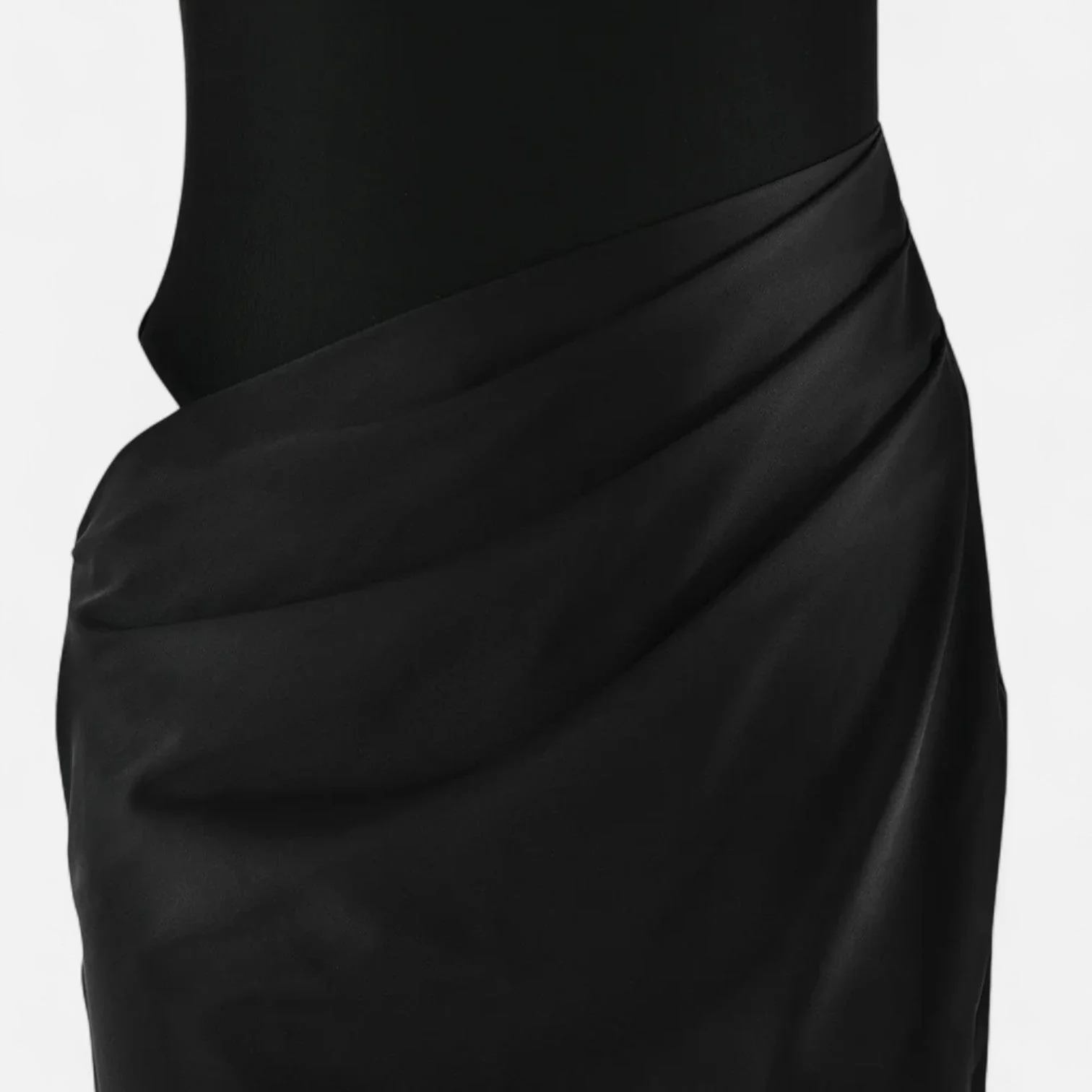 Women’s Satin Cut-Out Maxi Dress Silky Grace Sculpted Elegance - Image 6