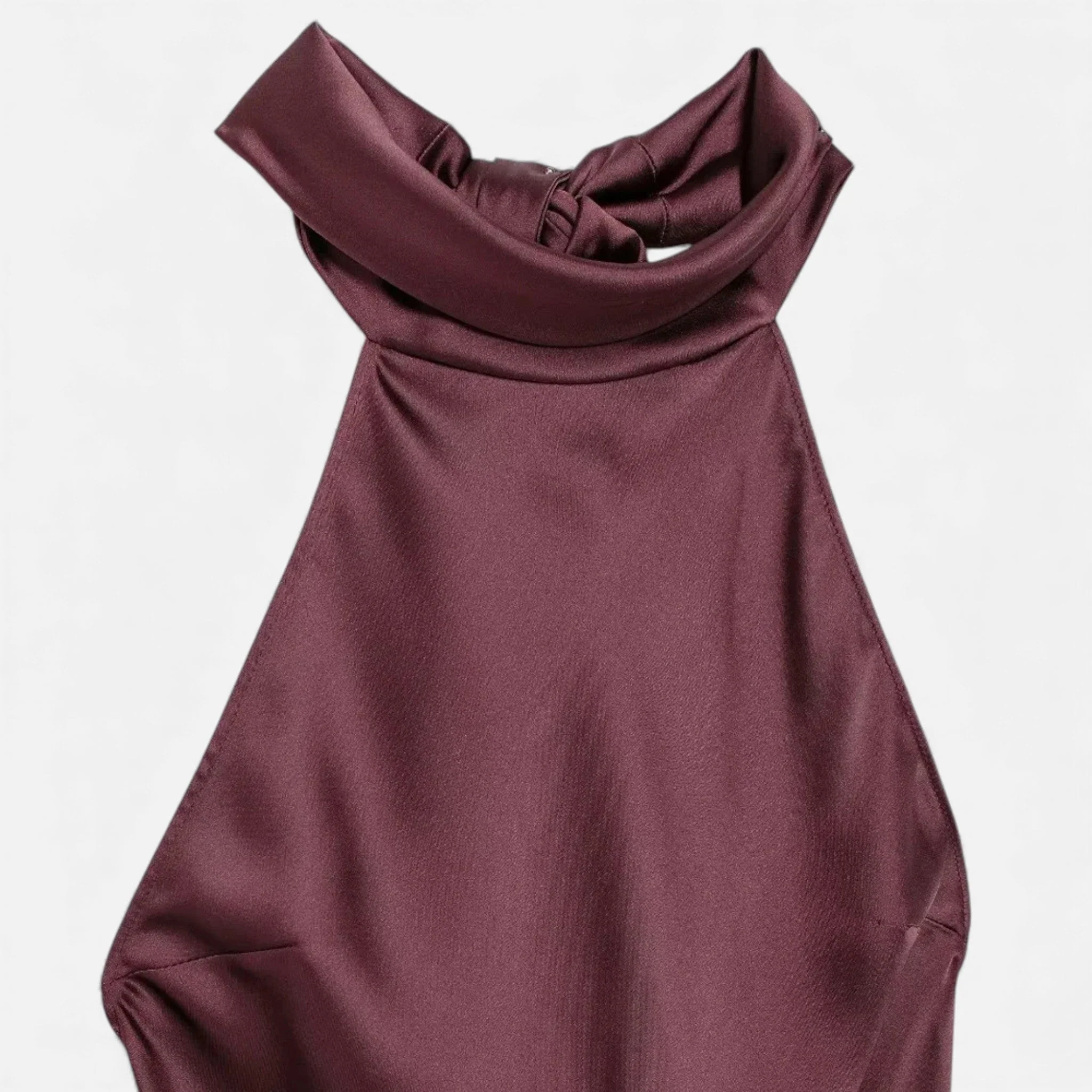 Women’s Satin Halter Dress with Open Back - Image 11