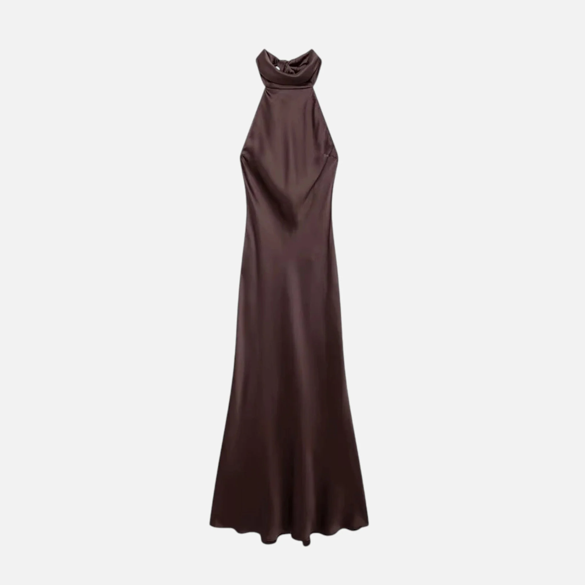 Women’s Satin Halter Dress with Open Back - Image 6
