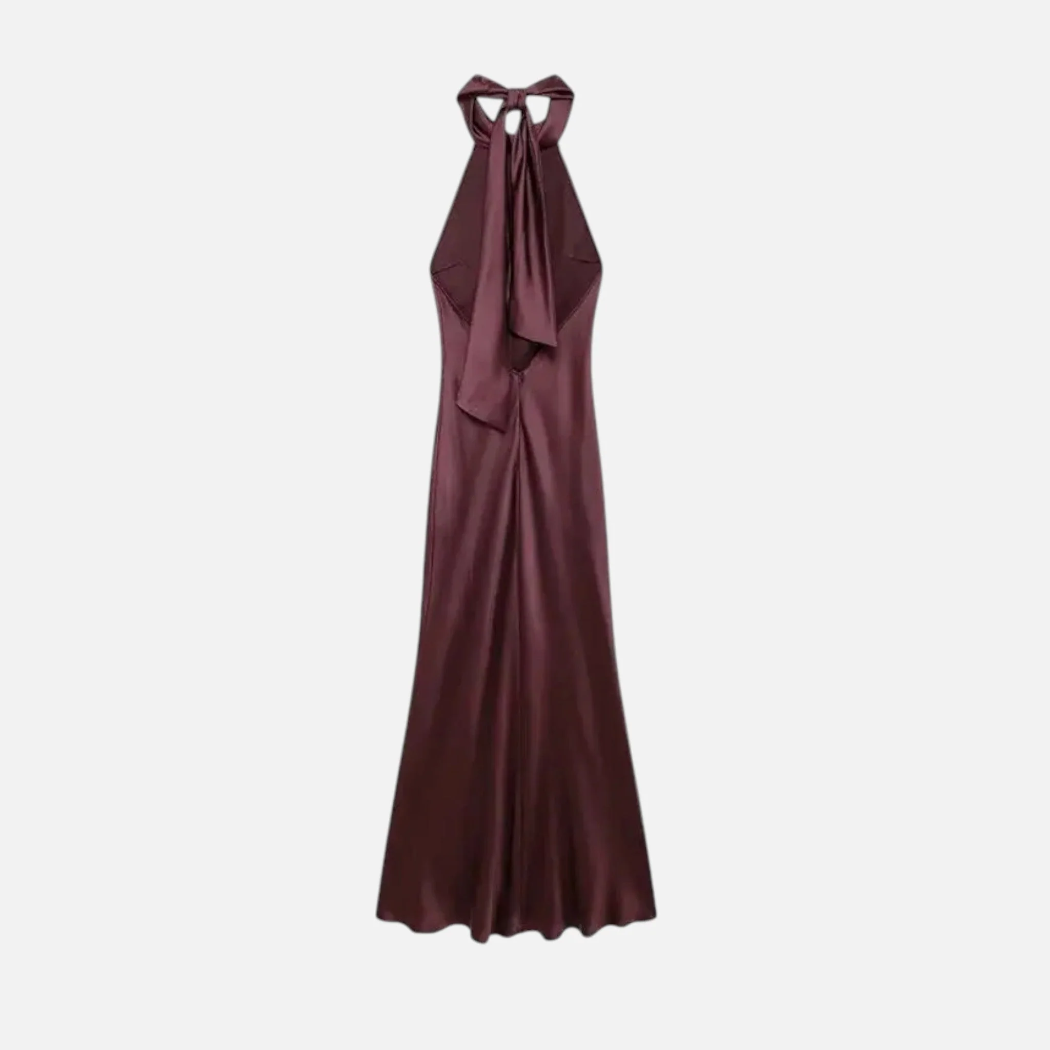 Women’s Satin Halter Dress with Open Back - Image 7