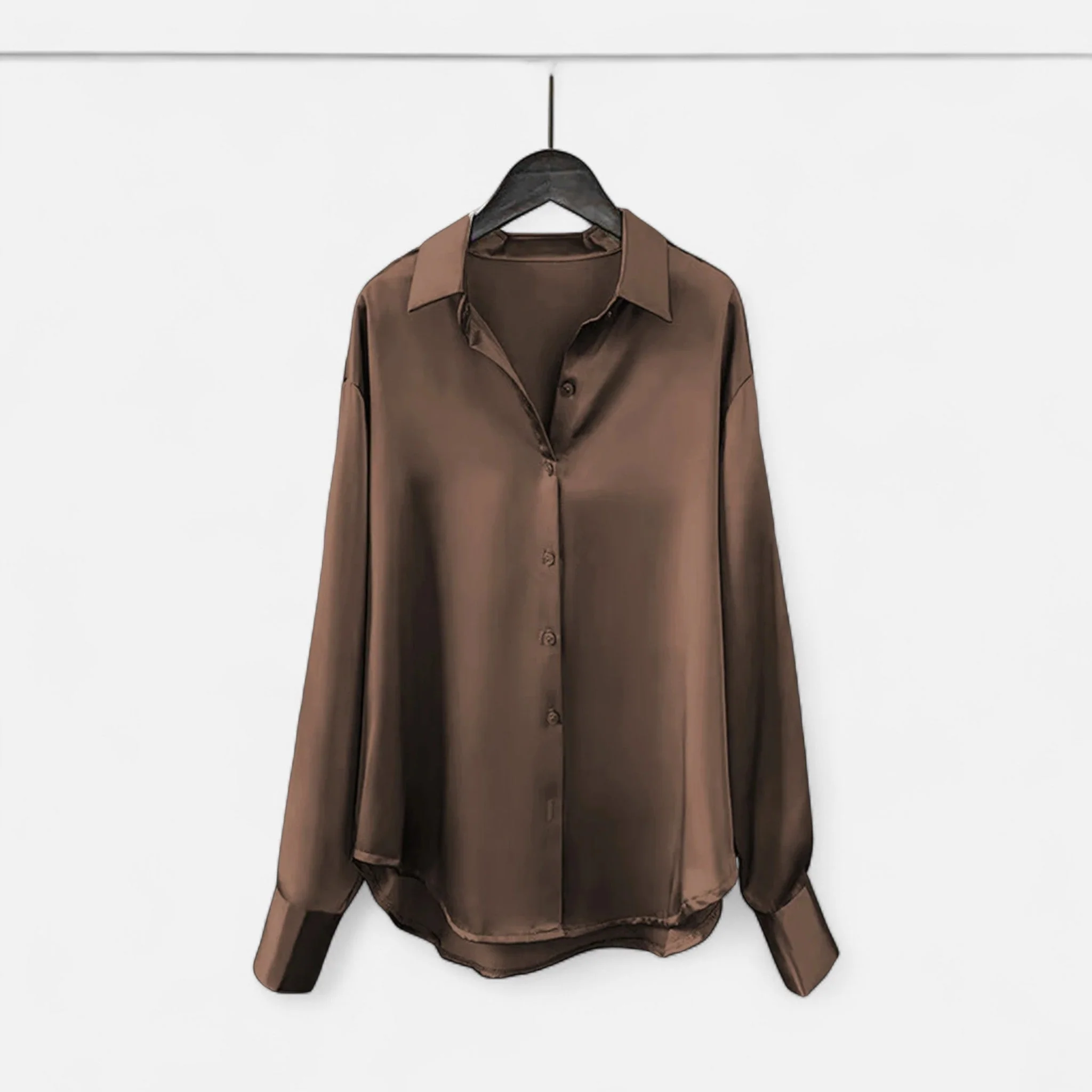 Women’s Silk Satin Blouse - Image 5