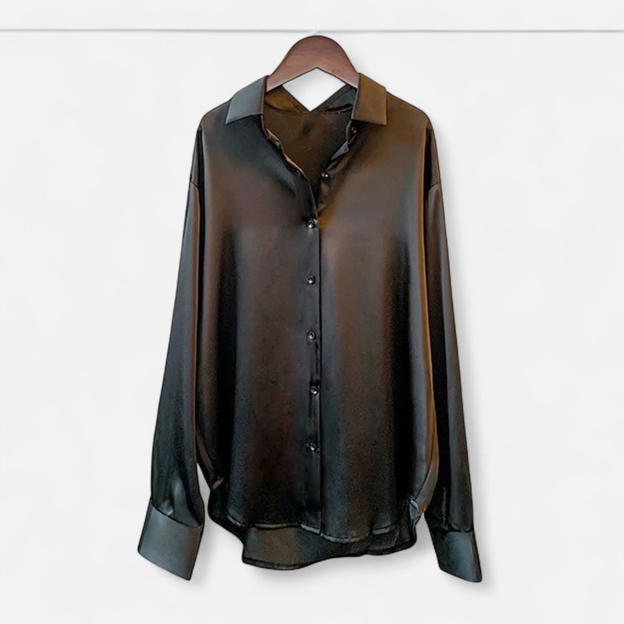 Women’s Silk Satin Blouse - Image 6