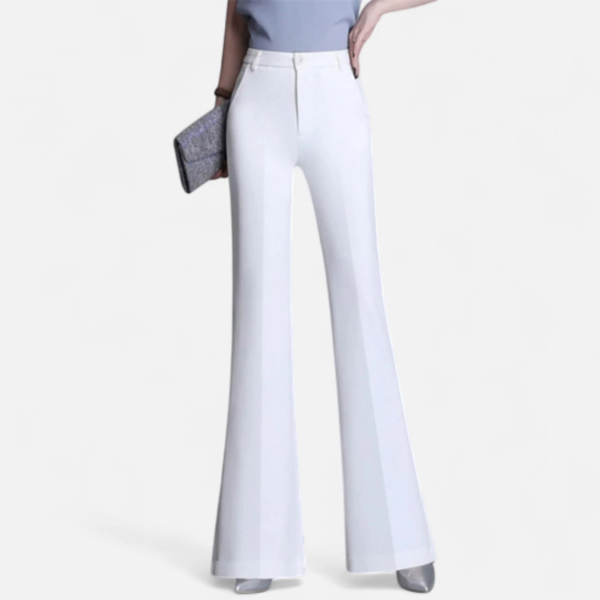 Women’s Slim-Fit High-Waist Flared Pants - Image 3