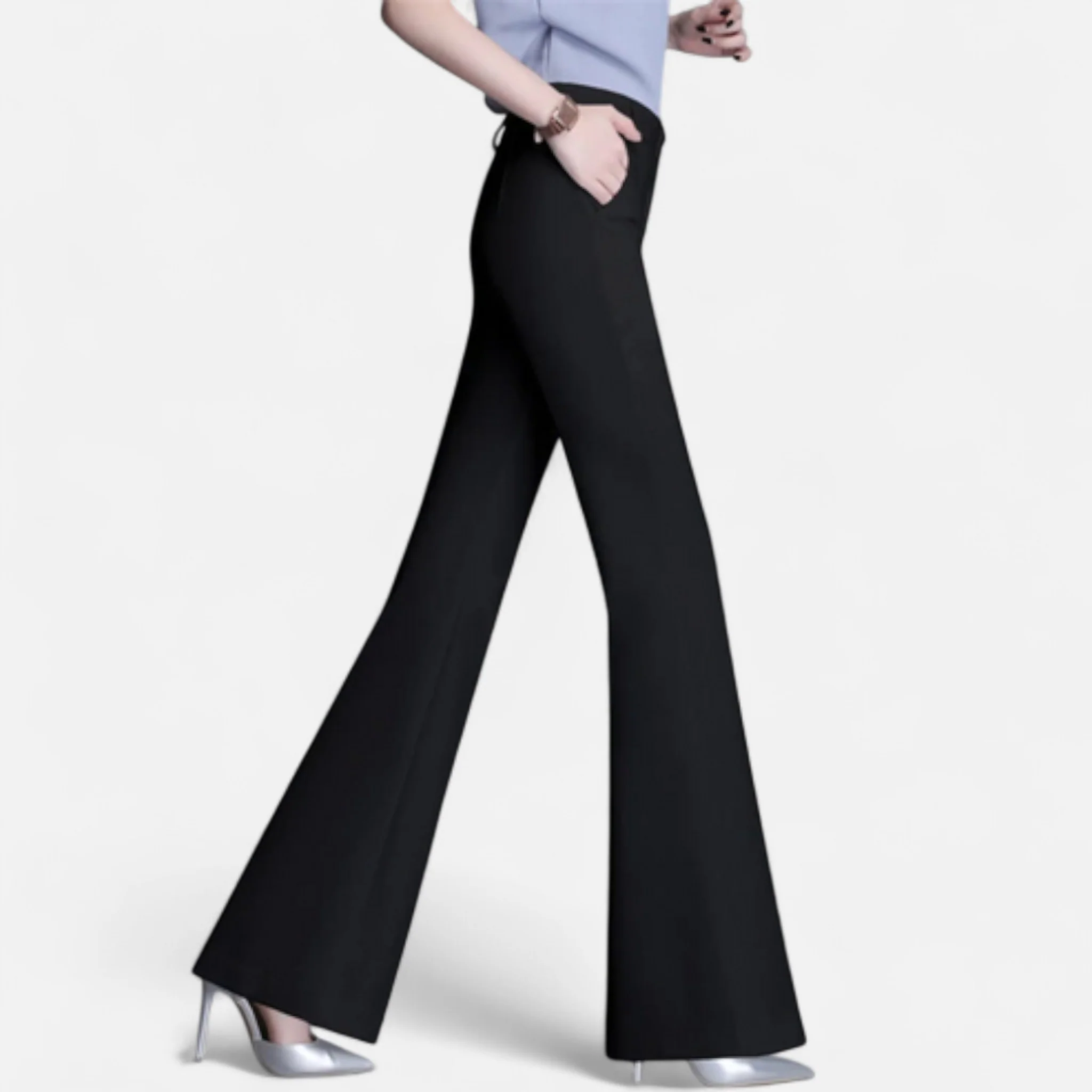 Women’s Slim-Fit High-Waist Flared Pants - Image 5