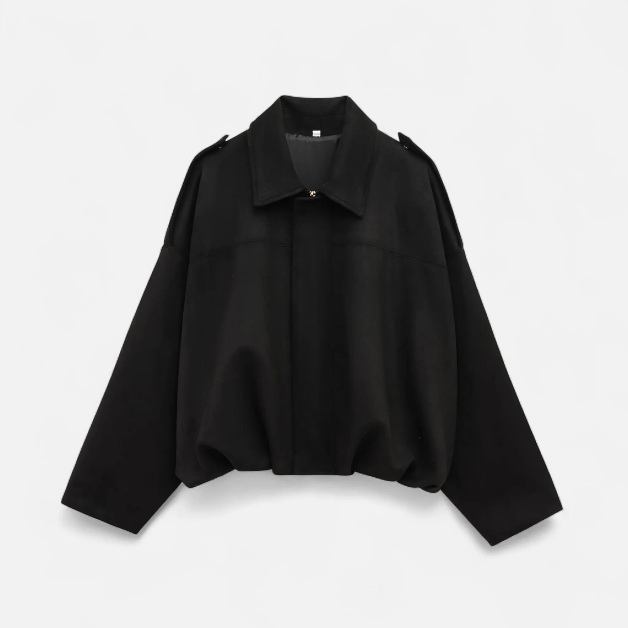Women’s Suede Loose-Fit Zipped Jacket - Image 3