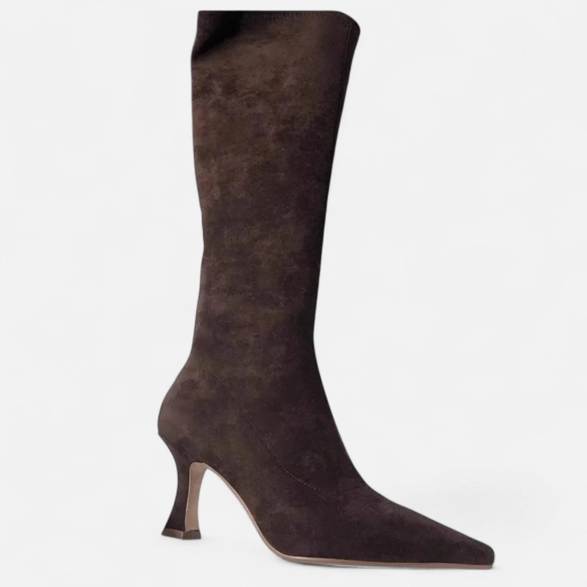 Women’s Suede Thigh-High Boots with Heels - Image 7