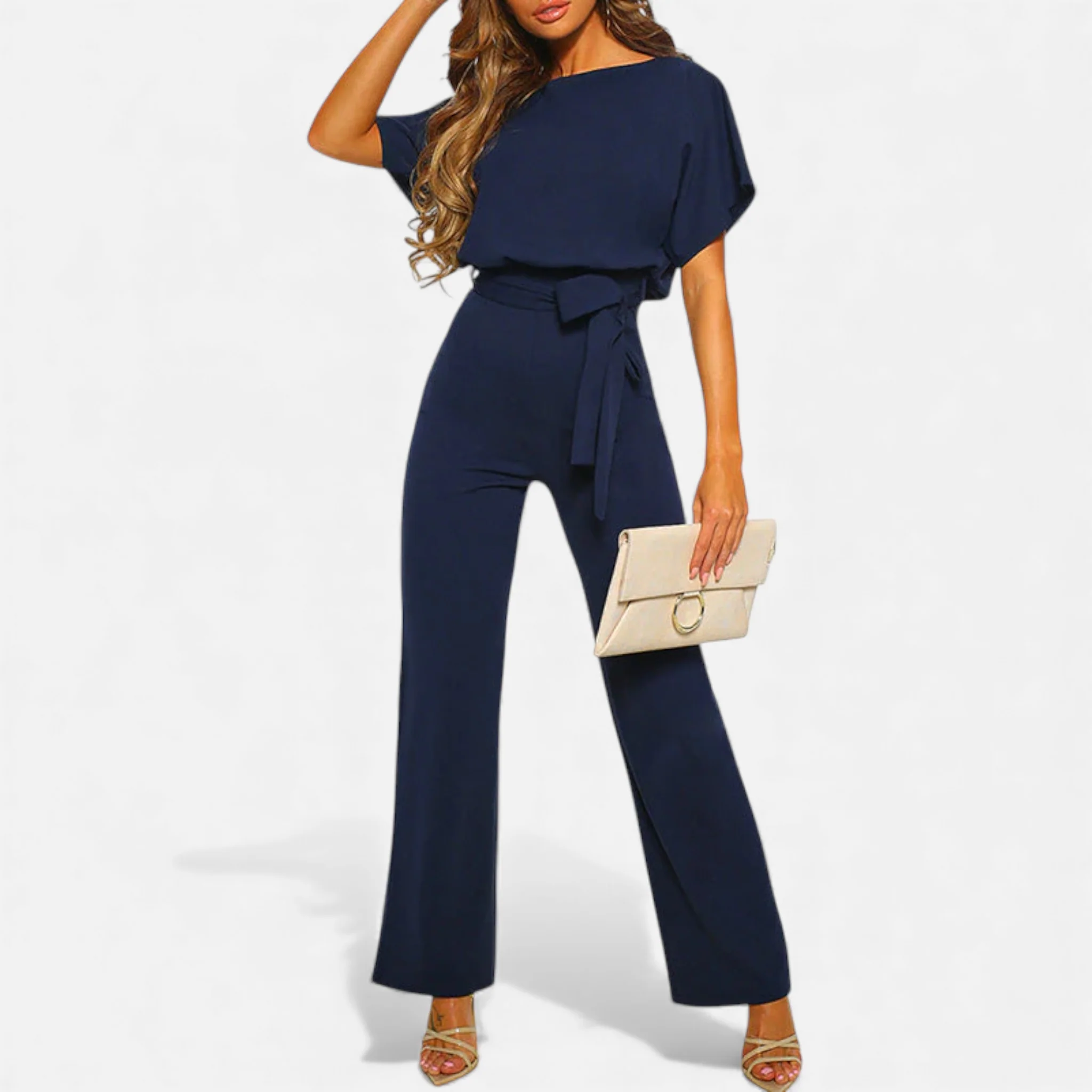 Women’s Tailored Wide-Leg Jumpsuit - Image 5