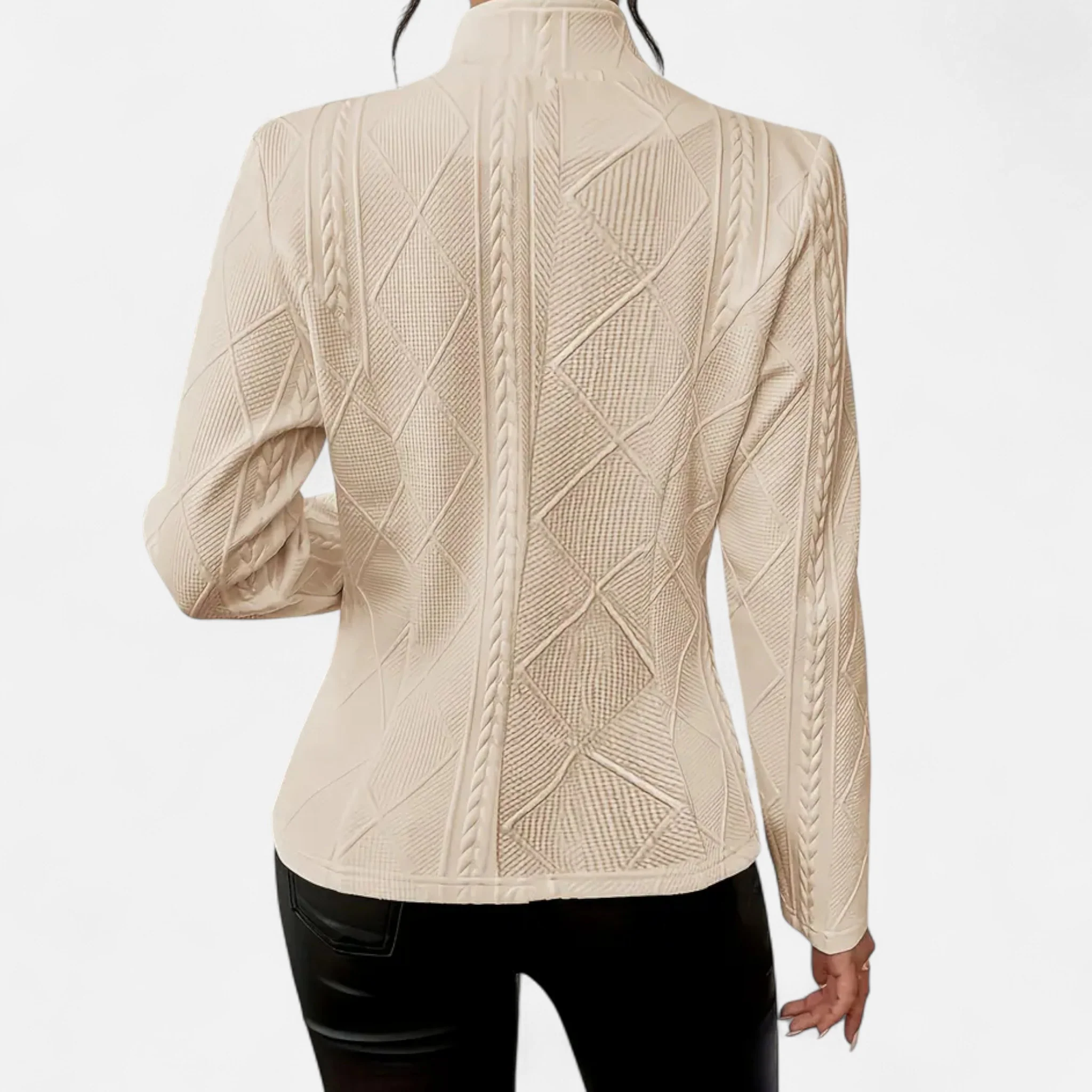 Women’s Textured Single-Breasted Blazer - Image 7