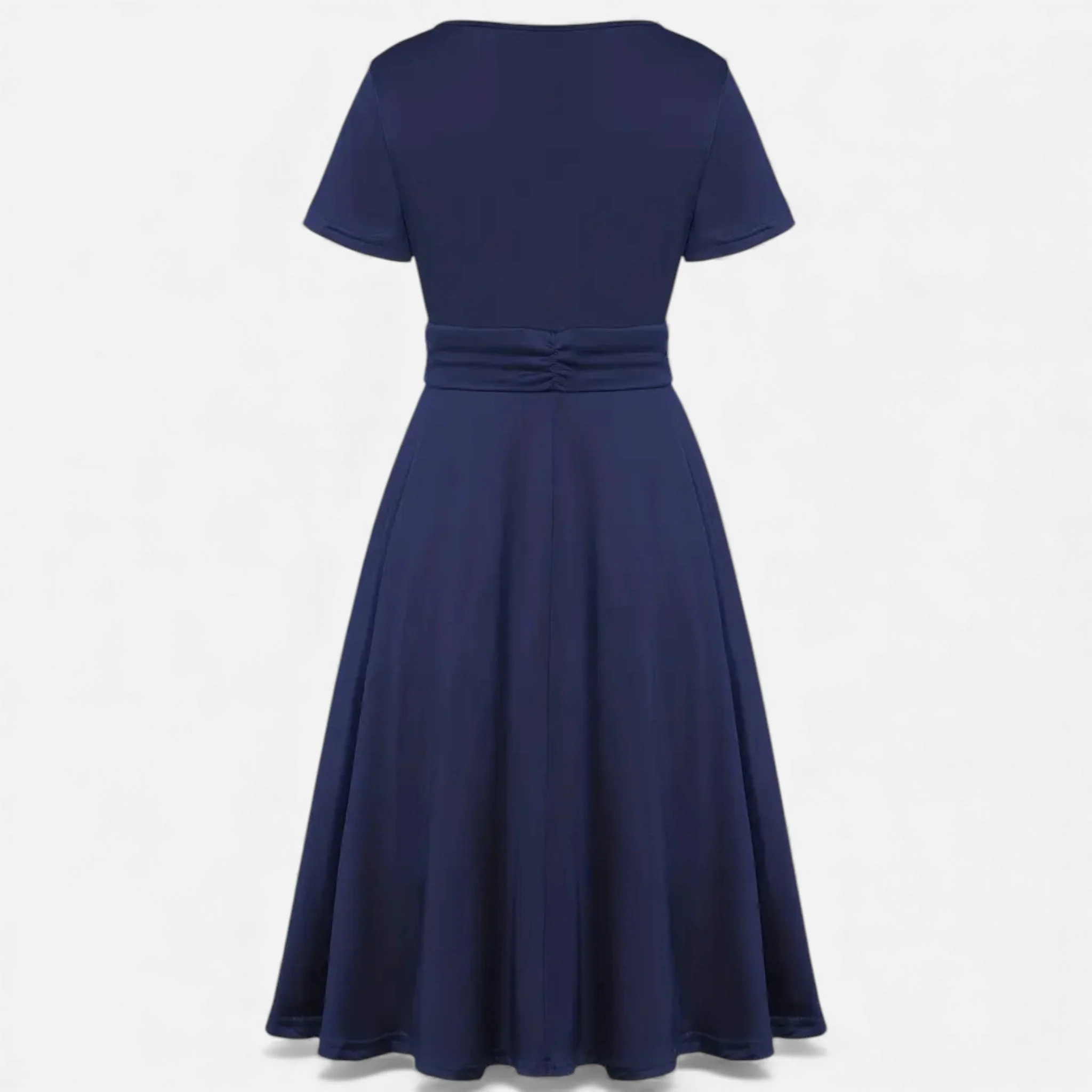 Women’s V-Neck Evening Dress with short sleeves - Image 10