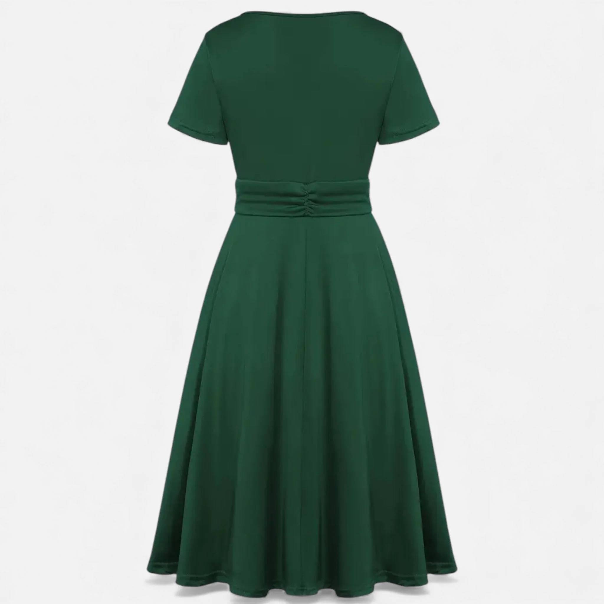 Women’s V-Neck Evening Dress with short sleeves - Image 14