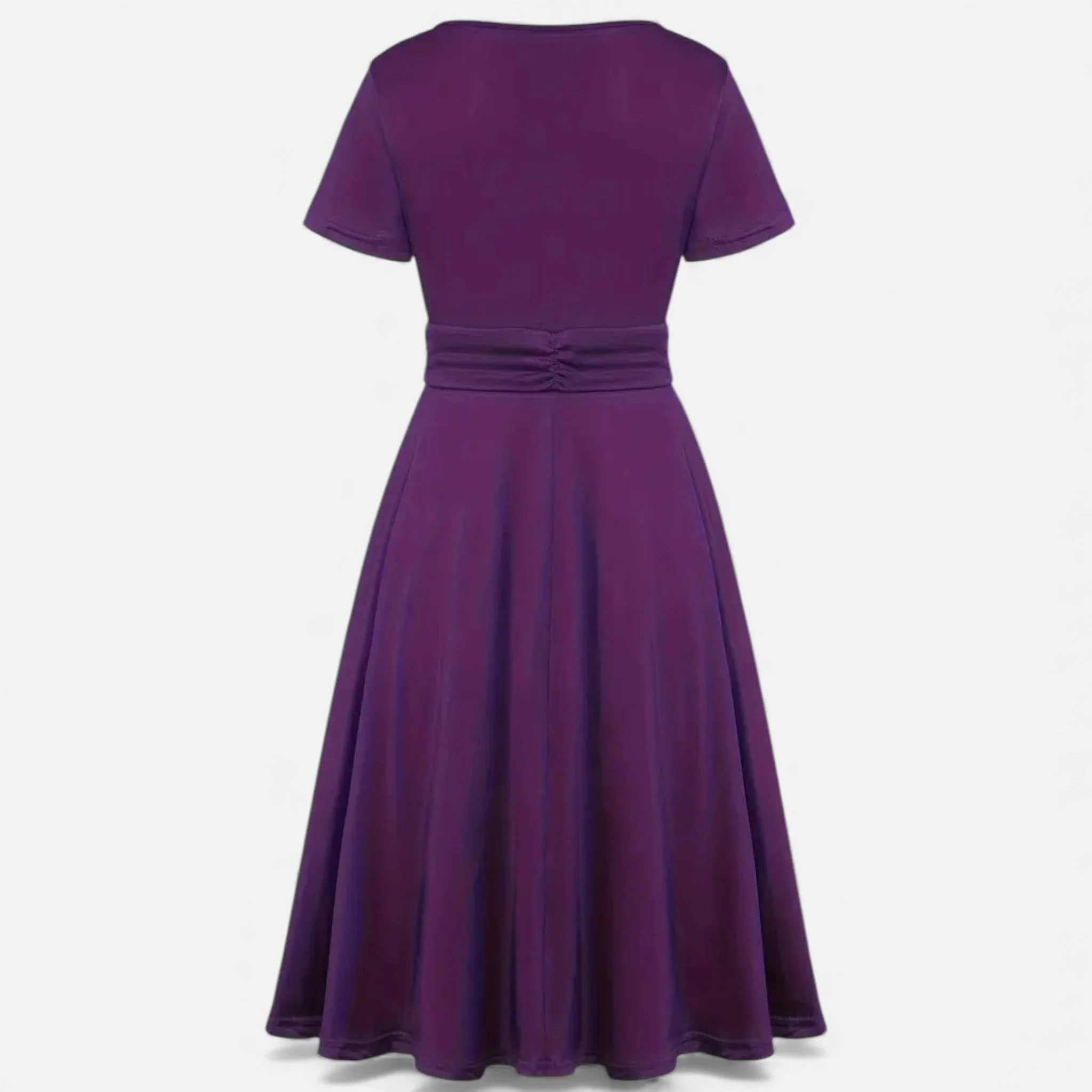 Women’s V-Neck Evening Dress with short sleeves - Image 18