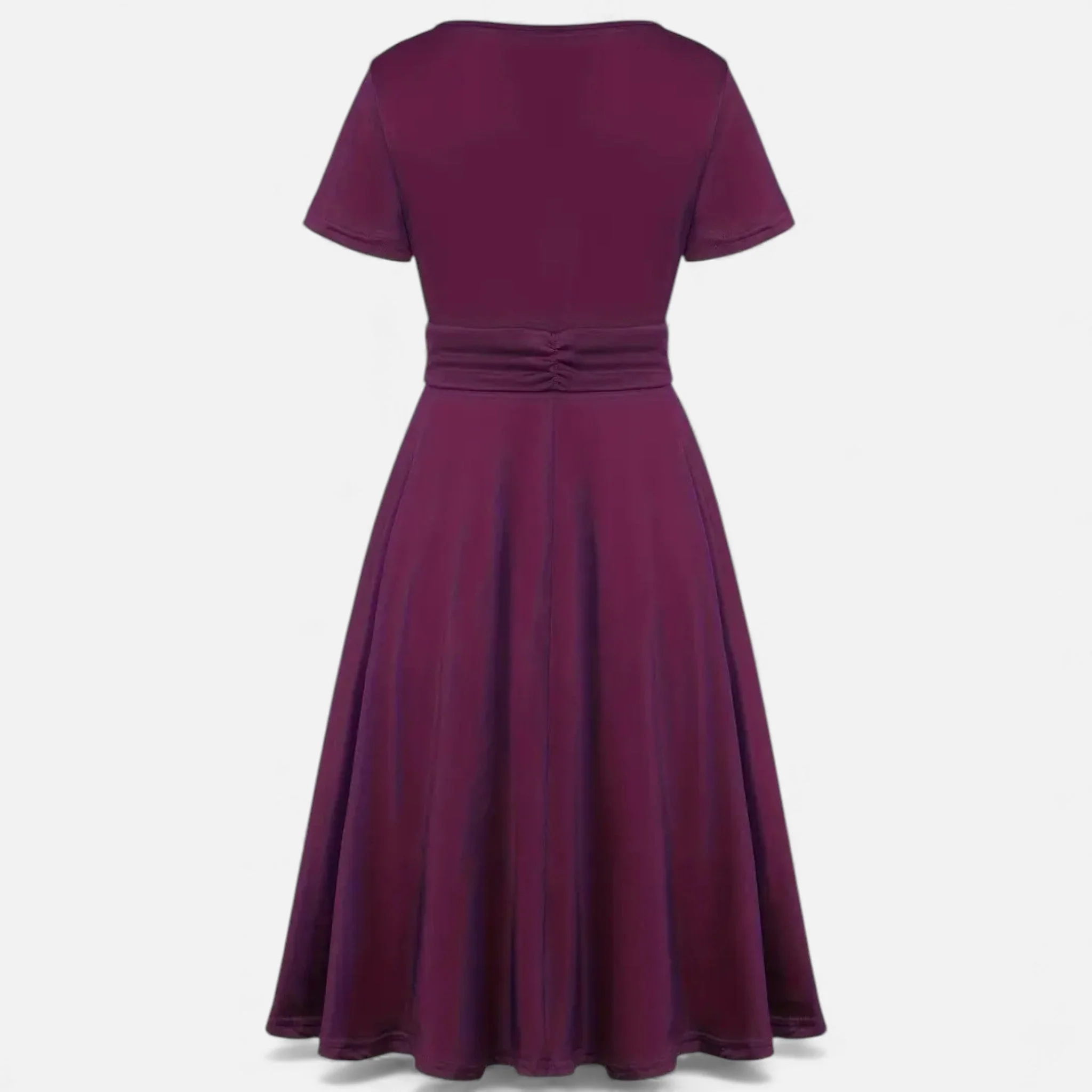 Women’s V-Neck Evening Dress with short sleeves - Image 22