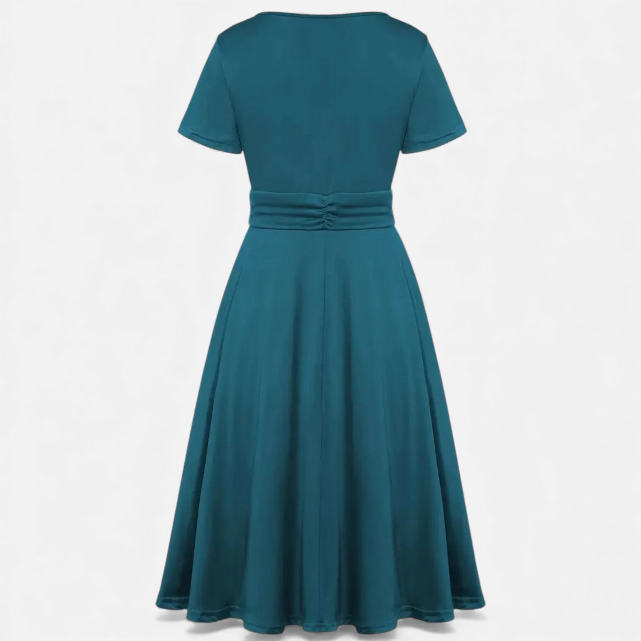 Women’s V-Neck Evening Dress with short sleeves - Image 26