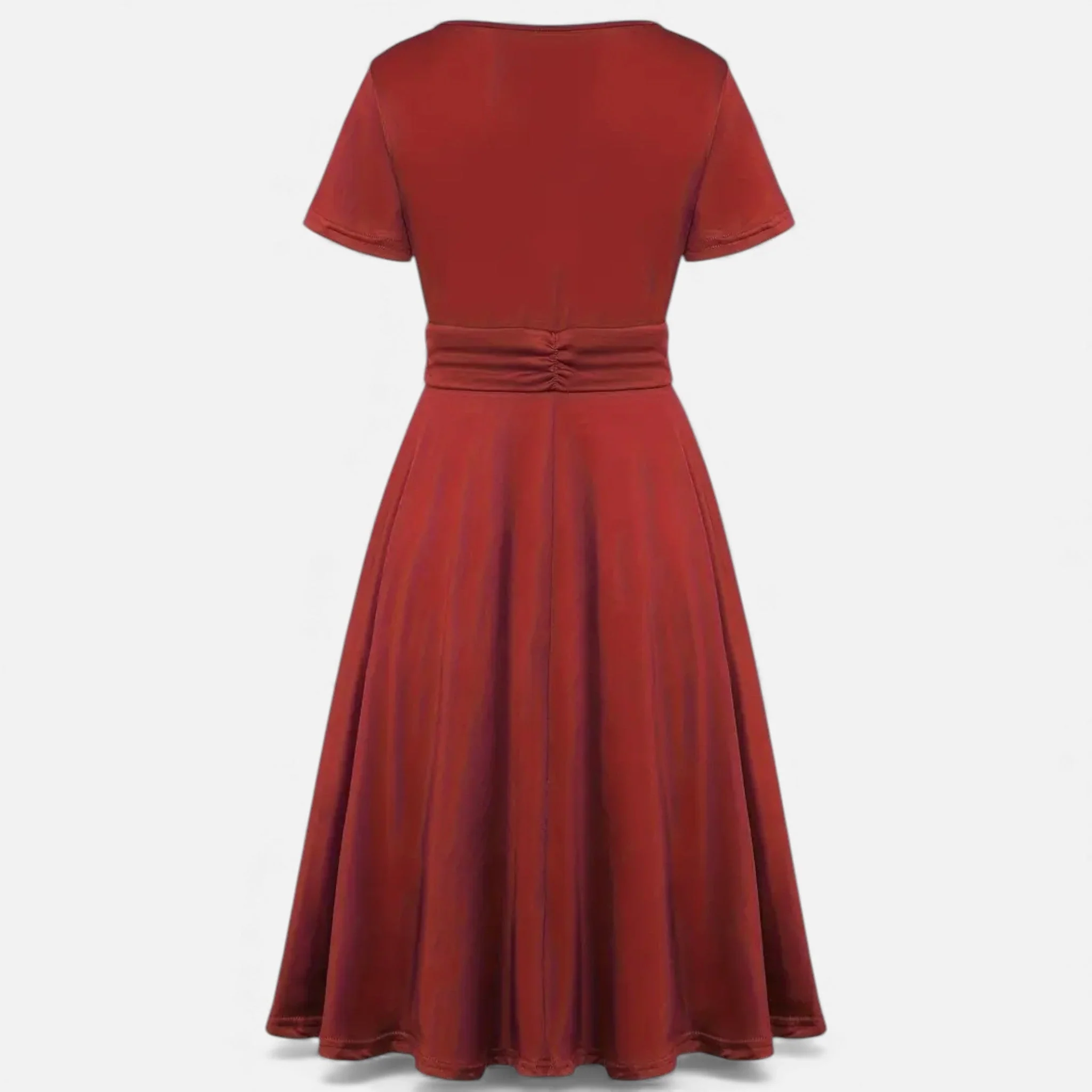 Women’s V-Neck Evening Dress with short sleeves - Image 29