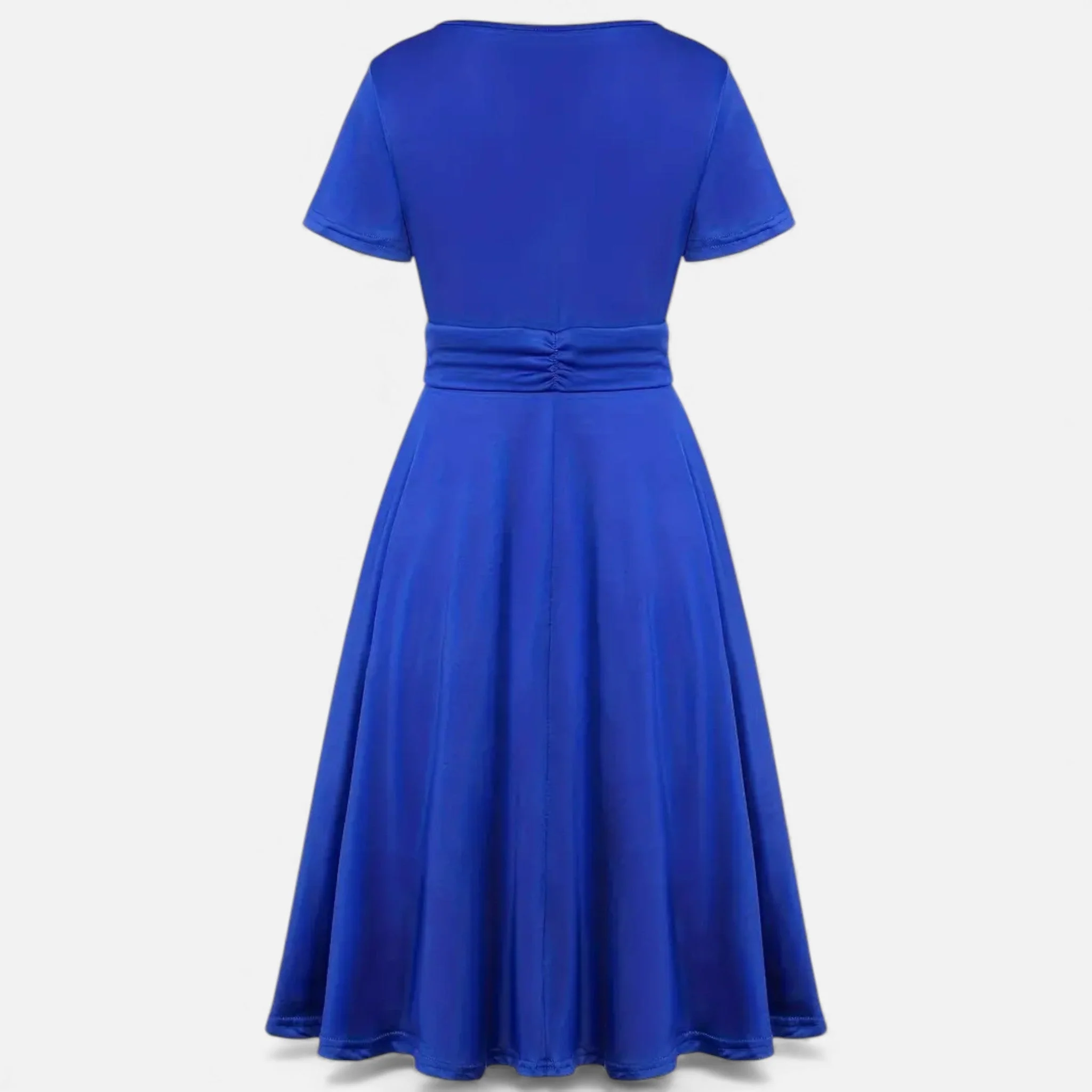 Women’s V-Neck Evening Dress with short sleeves - Image 35