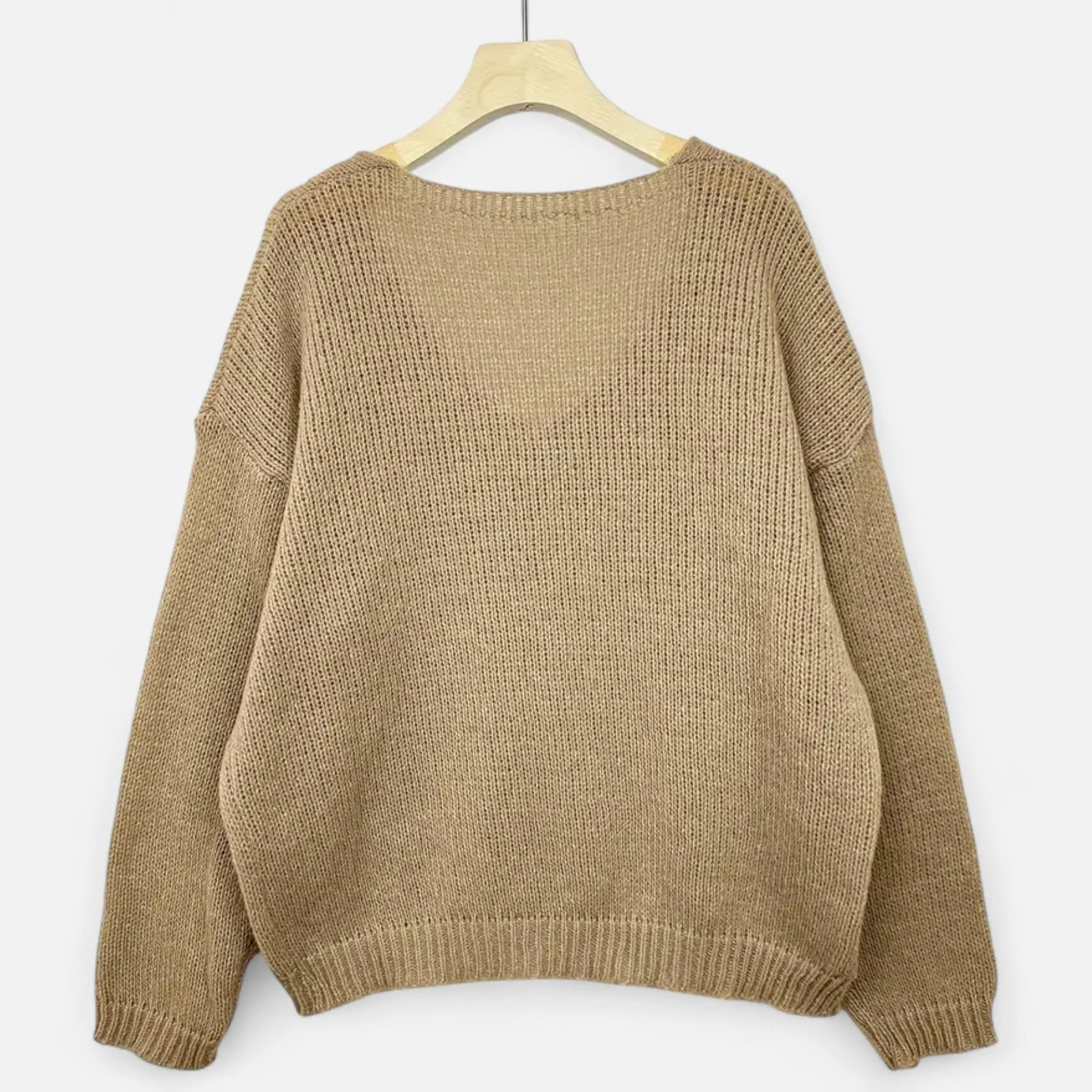 Women’s V-Neck Pullover Sweater - Image 12