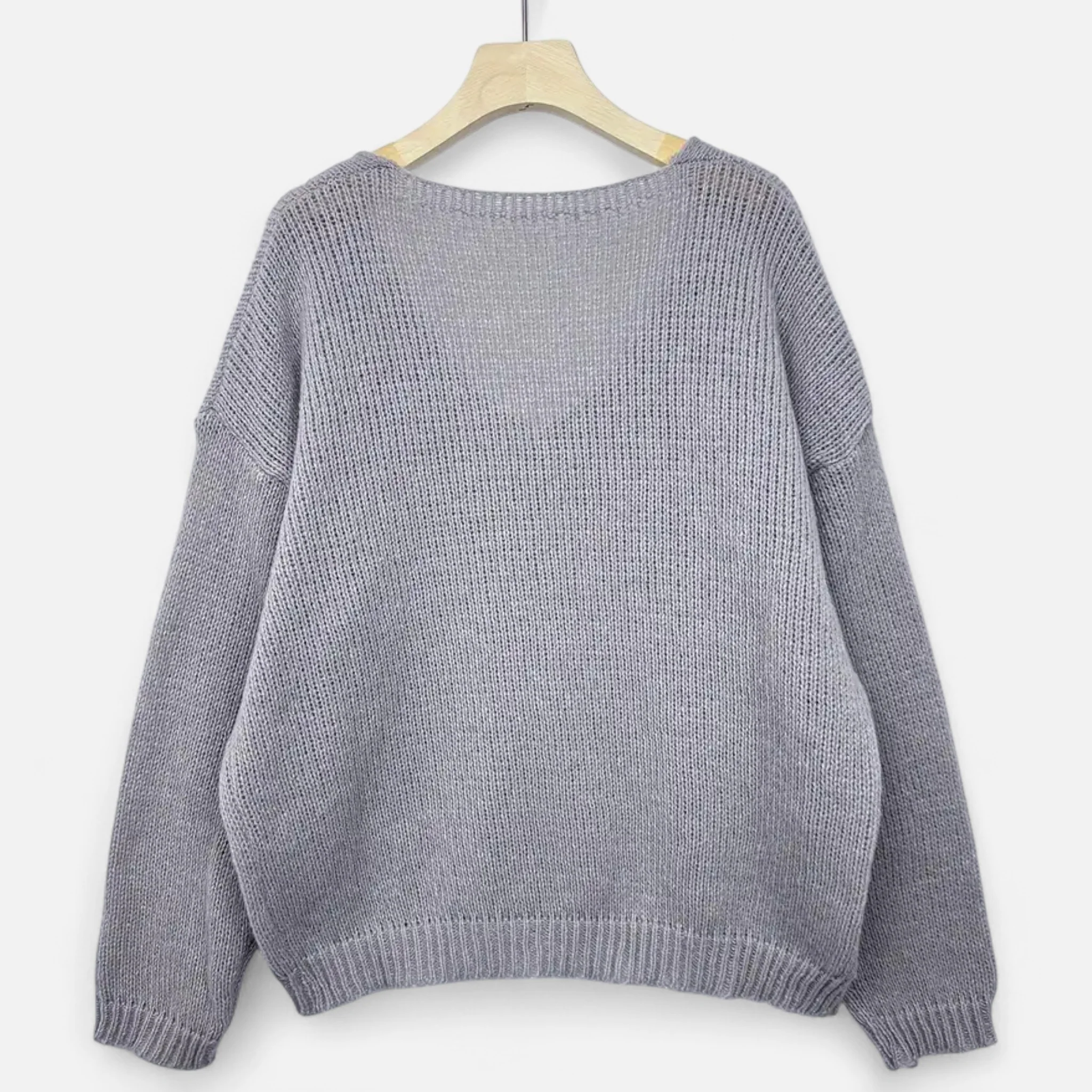 Women’s V-Neck Pullover Sweater - Image 15