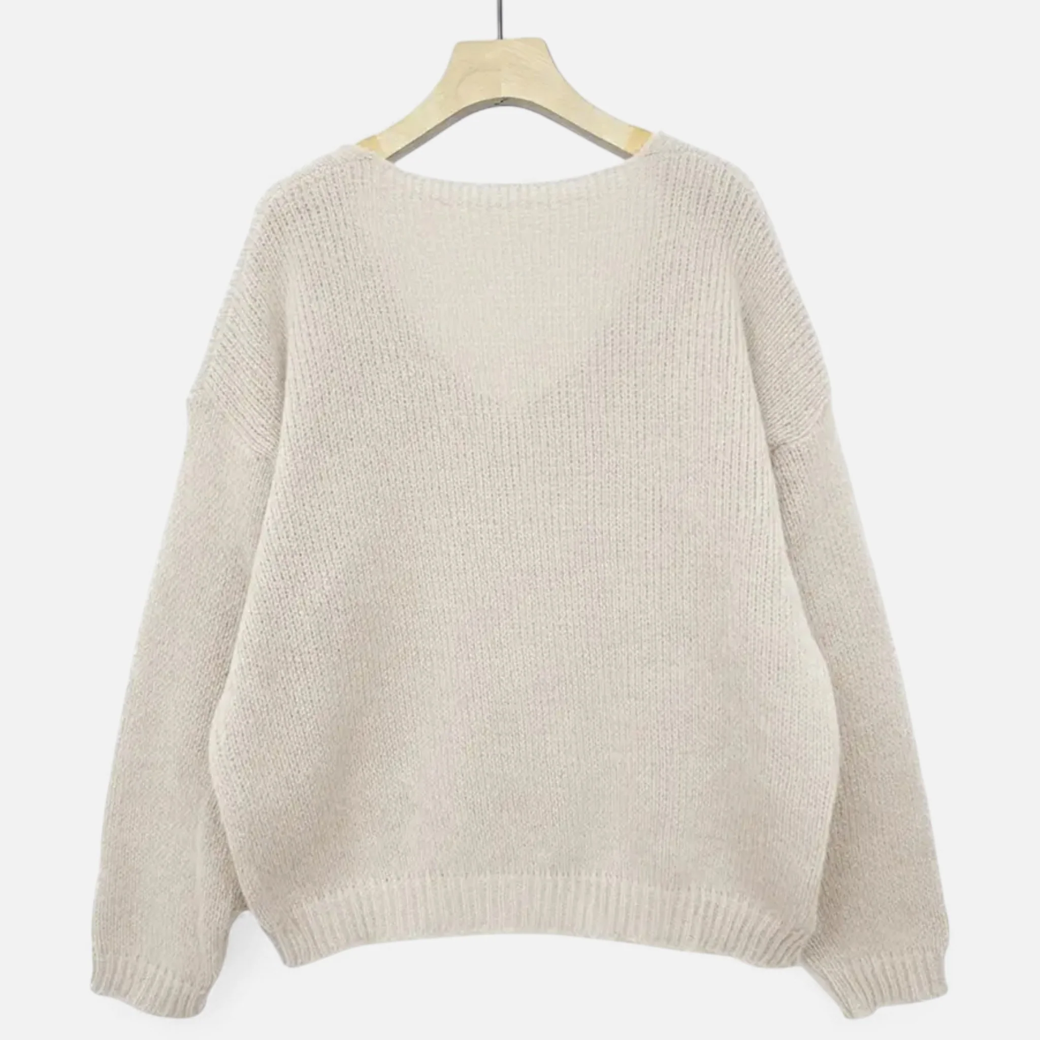 Women’s V-Neck Pullover Sweater - Image 16