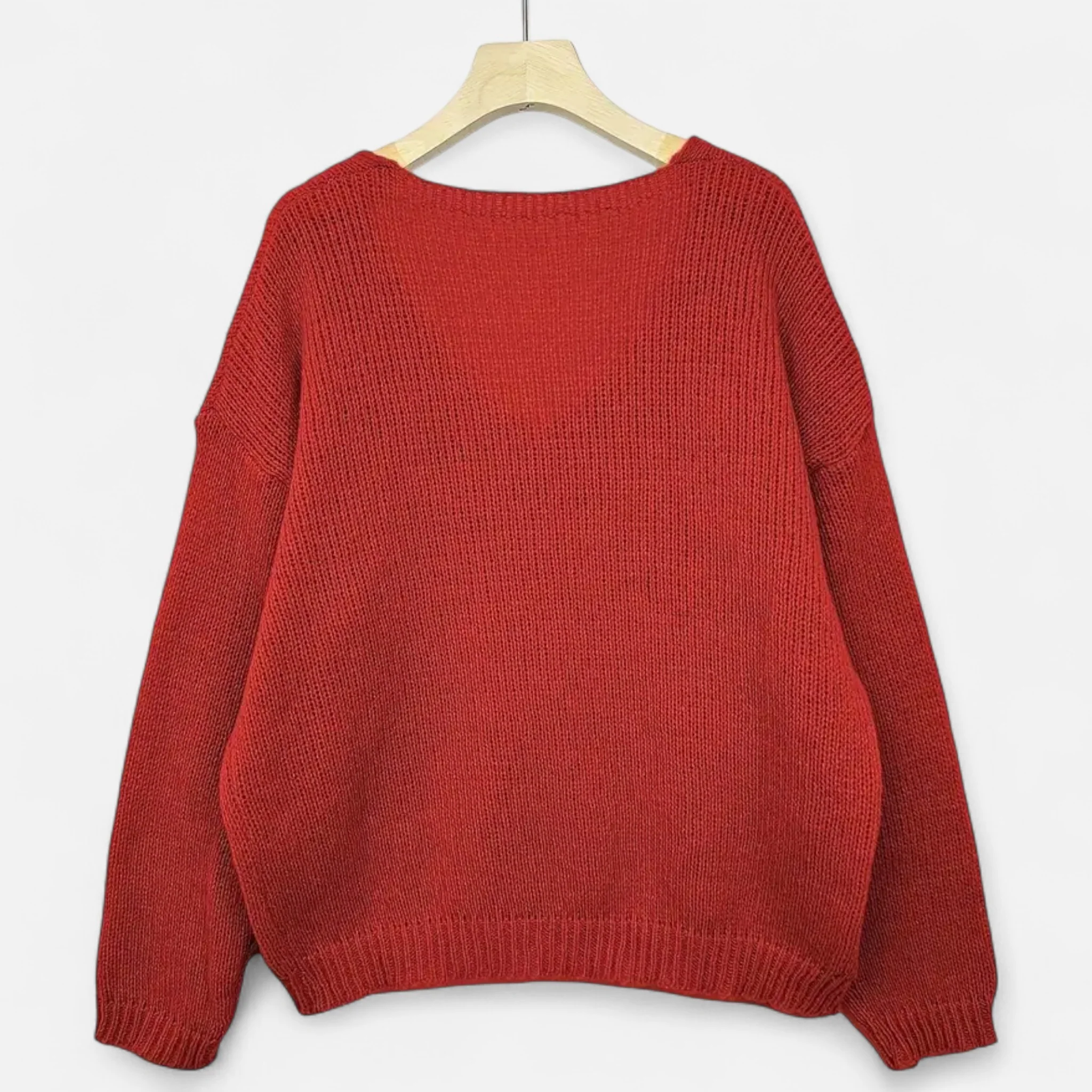 Women’s V-Neck Pullover Sweater - Image 18
