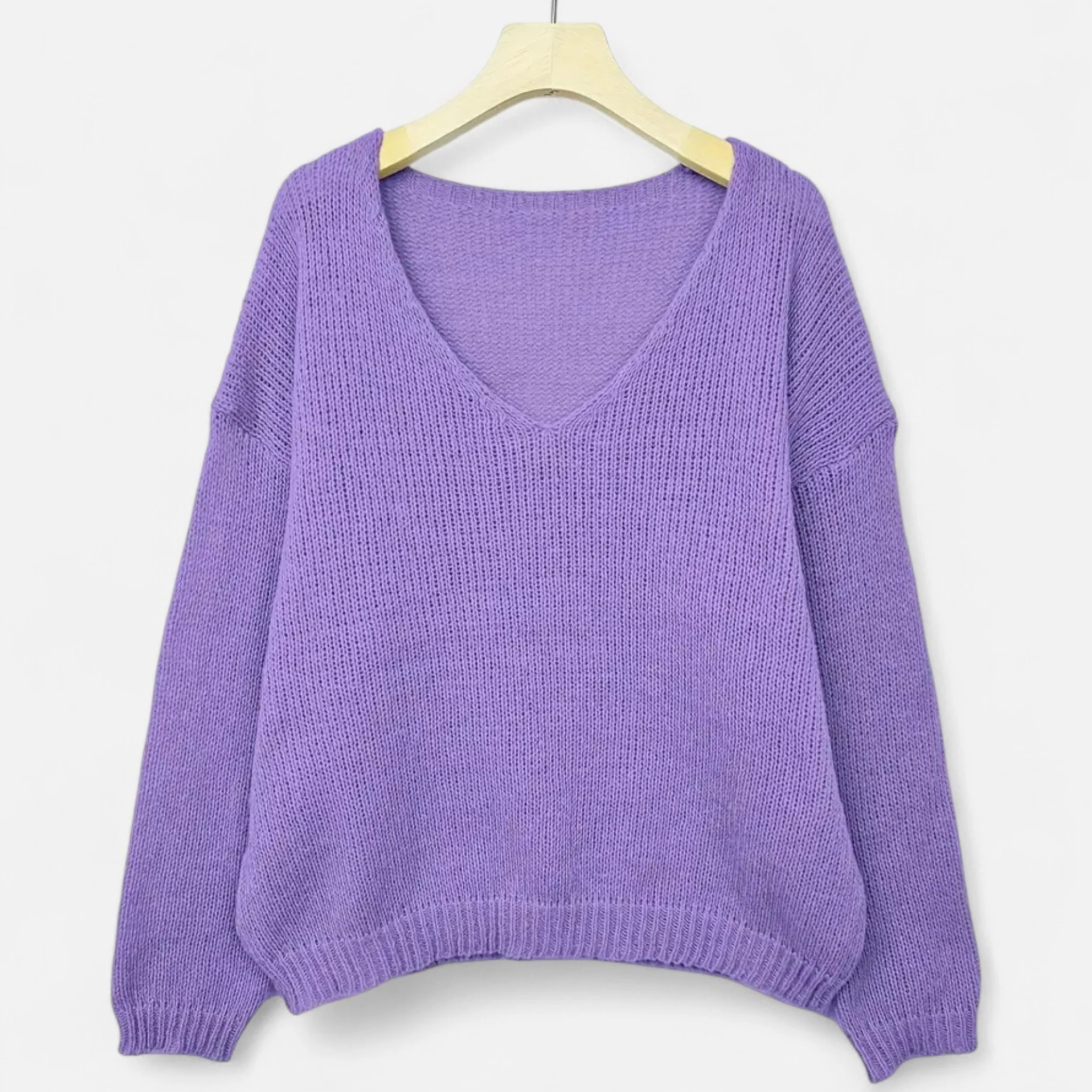 Women’s V-Neck Pullover Sweater - Image 4