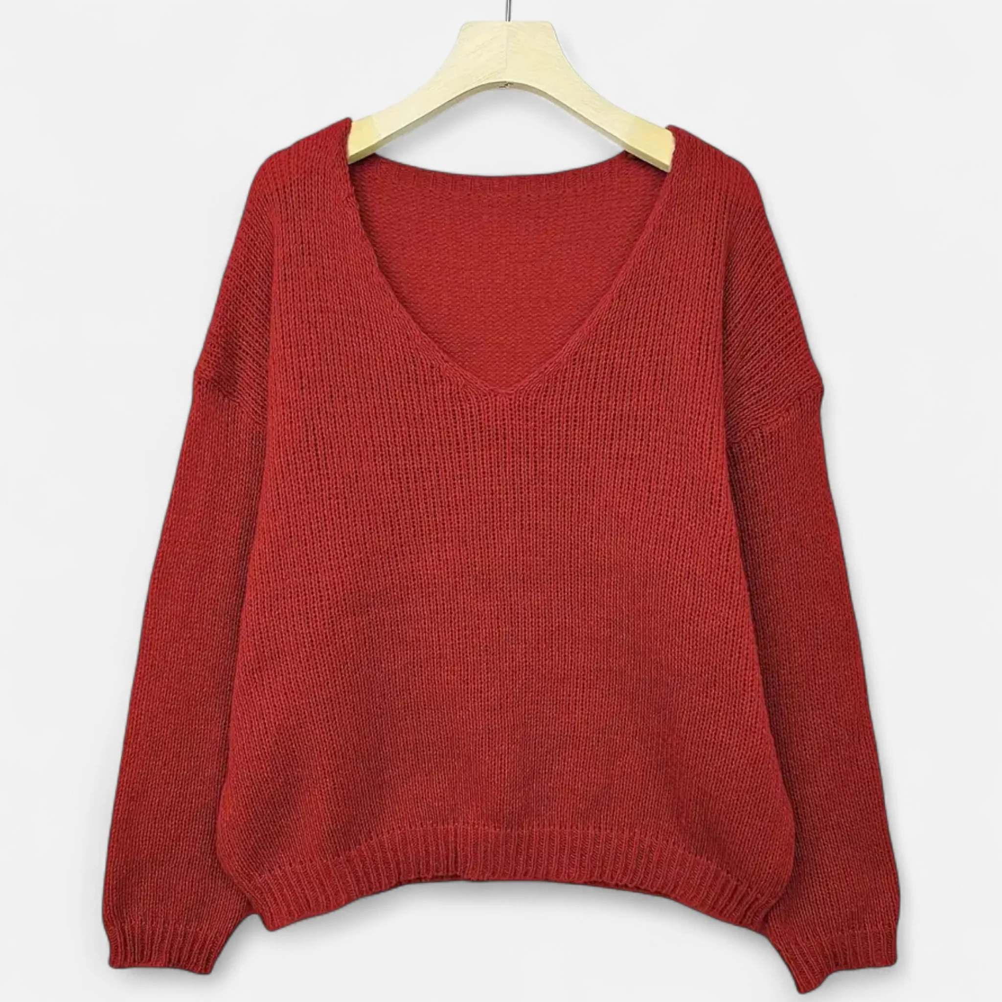 Women’s V-Neck Pullover Sweater - Image 6