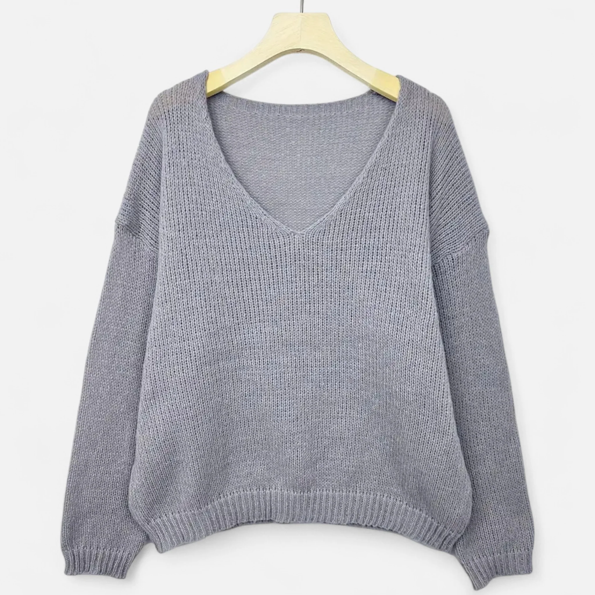 Women’s V-Neck Pullover Sweater - Image 8