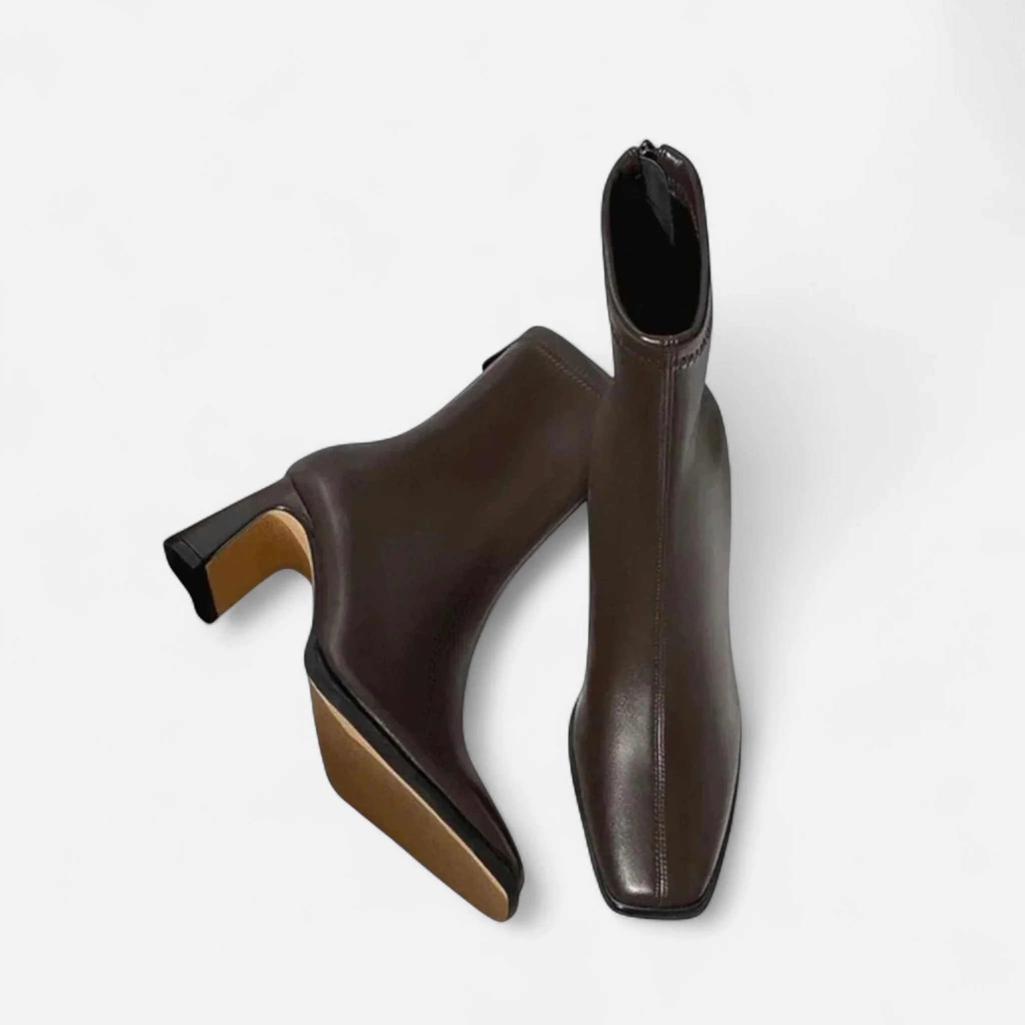 Women’s Vintage Square-Toe Ankle Boots - Image 3