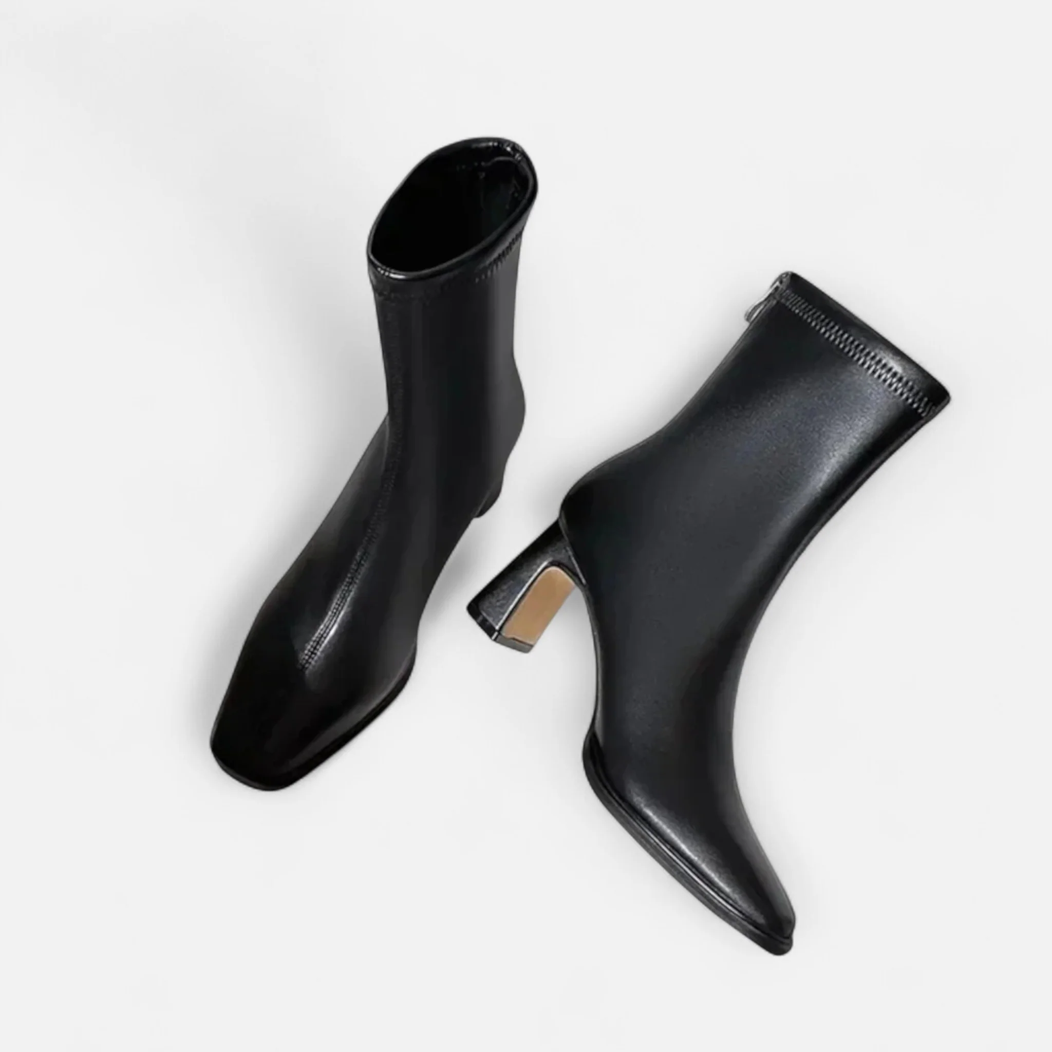Women’s Vintage Square-Toe Ankle Boots - Image 8