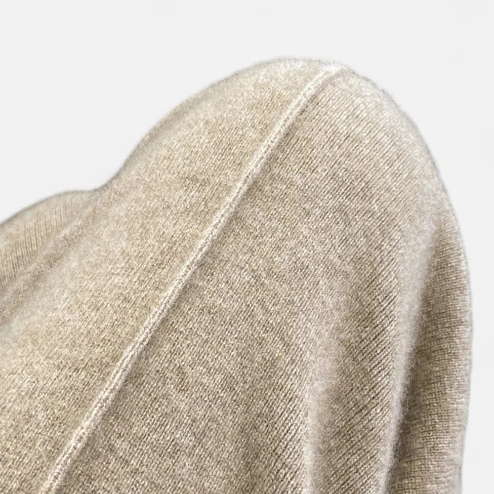 Women’s Wool Wide-Leg Knit Trousers - Image 6