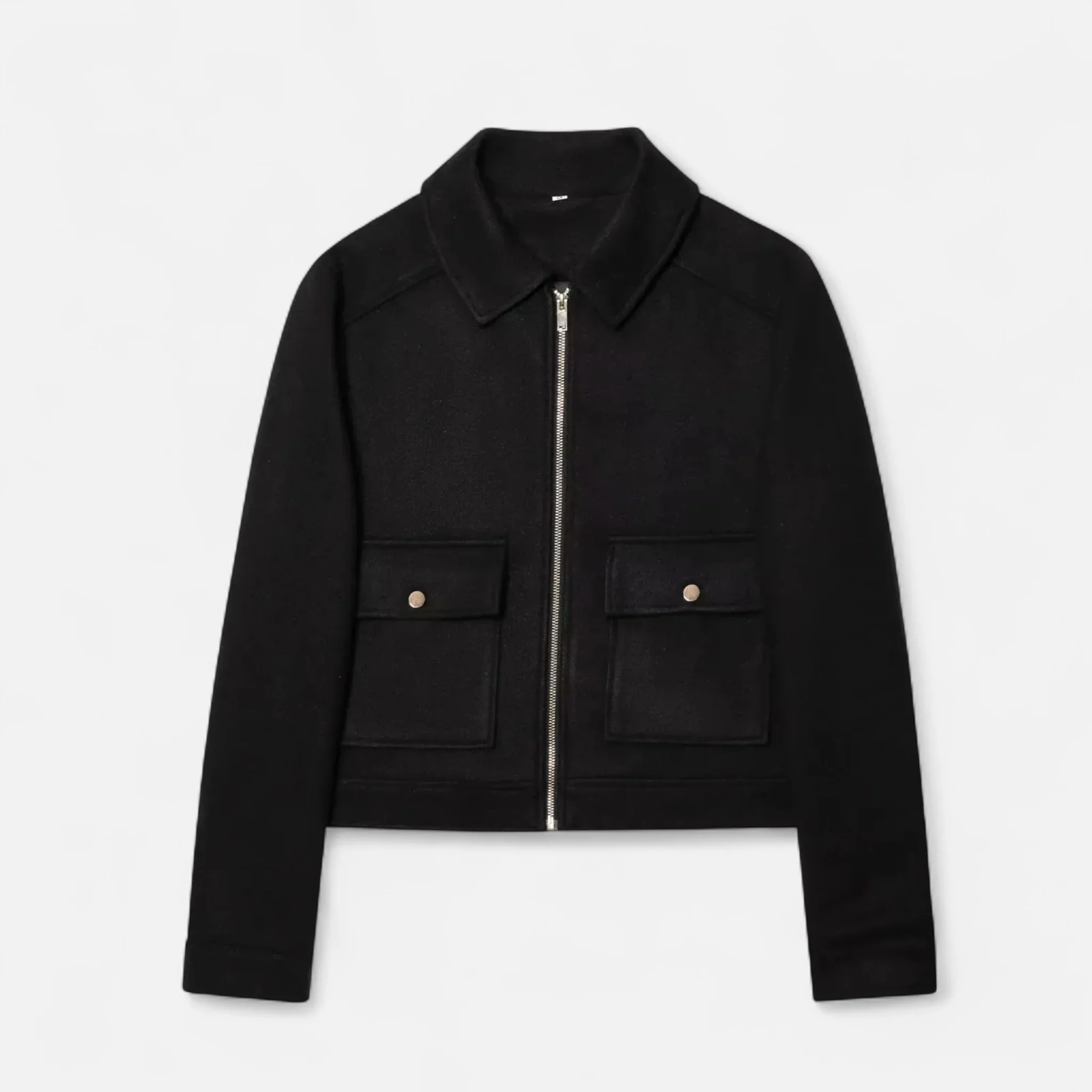 Women’s Zipped Coat with Pockets - Image 5